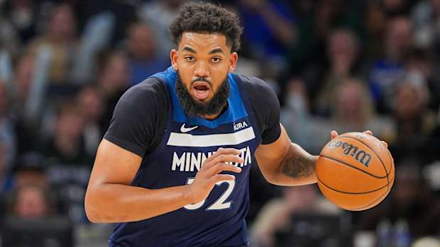 Minnesota Timberwolves center Karl-Anthony Towns.